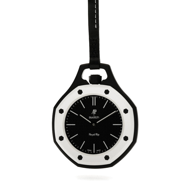 Swatch x Audemars Piguet AP Bioceramic Royal Pop Ocho Negro SSX03W101N, vista a 360 gradi 2 di 36