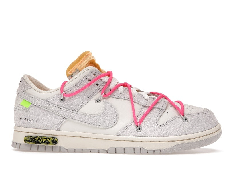 Nike Dunk Low Off White Lot 17 - Sail/Neutral Grey-Hyper Pink - DJ0950-117 - 02