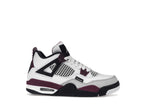 Air Jordan 4 Retro PSG Paris Saint-Germain (GS) - White/Bordeaux-Neutral Grey-Black - CZ6509-100 - 02