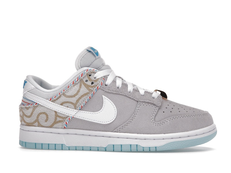Nike Dunk Low Barbershop Grey - Grey/White/Teal - DH7614-500 - 02