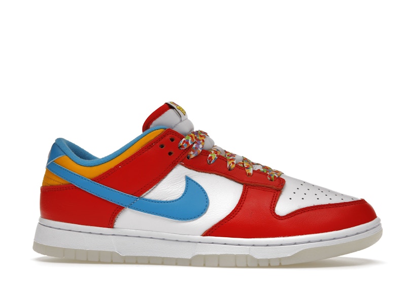 Nike Dunk Low Qs Lebron James Fruity Pebbles - Habanero Red/Laser Blue/White - DH8009-600 - 02