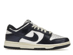 Nike Dunk Low Vintage Navy Womens - White/Midnight Navy-Coconut Milk - FN7197-100 - 02