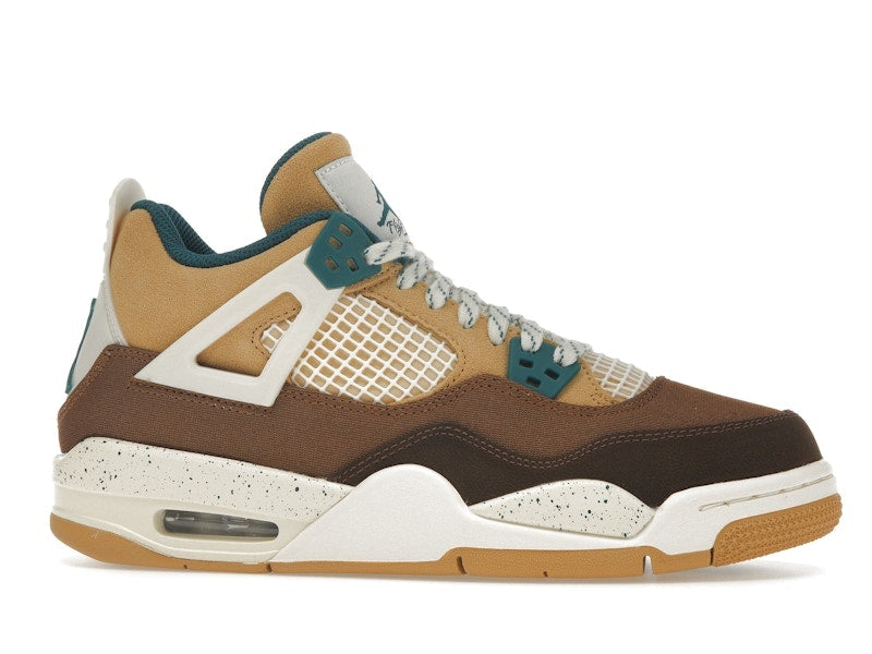 Air Jordan 4 Retro Cacao Wow (GS) - Cacao Wow/Geode Teal/Ale Brown/Twine/Sail/Luminous Green - FB2214-200 - 02