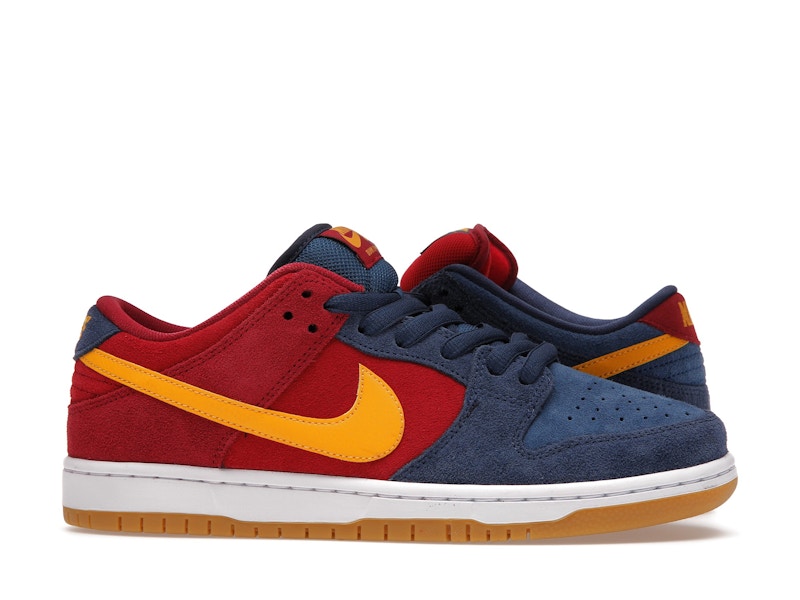 Nike Sb Dunk Low Barcelona - Maroon/Navy-Gold - DJ0606-400 - 02