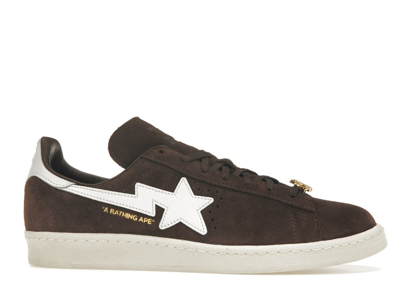 Adidas Campus 80s Bape 30th Anniversary Brown - Brown/Cloud White/Gold Metallic - IF3379 - 02