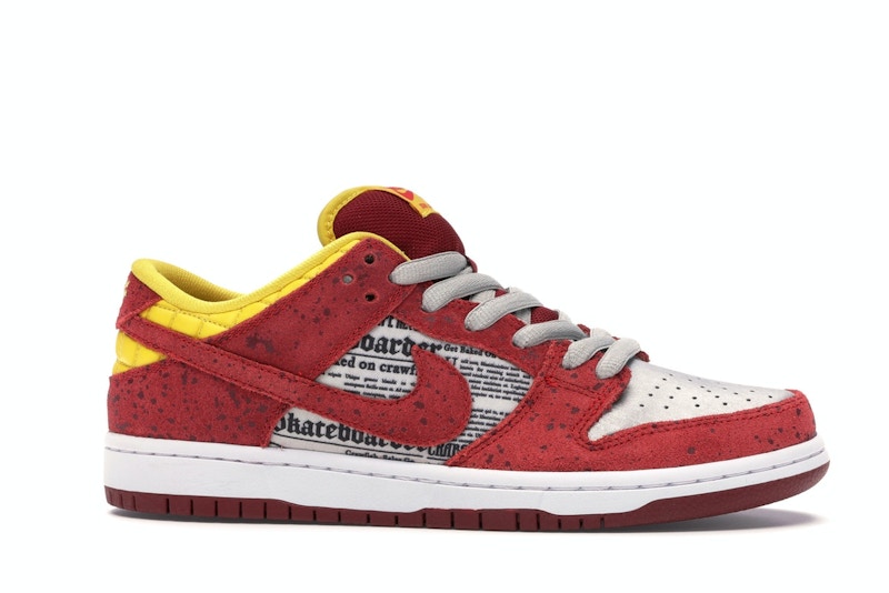 Nike Dunk Sb Low Rukus Crawfish - Action Red/Metallic Silver-Tour Yellow - nike-dunk-sb-low-rukus-crawfish - 02
