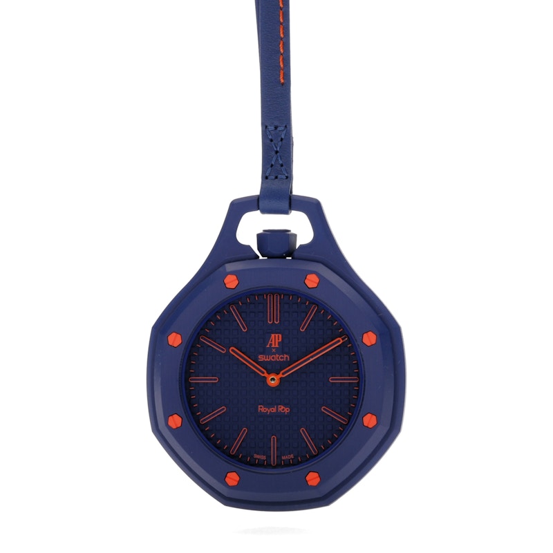 Swatch x Audemars Piguet AP Bioceramic Royal Pop Orenji Hachi SSX03L103N, vista a 360 gradi 2 di 36