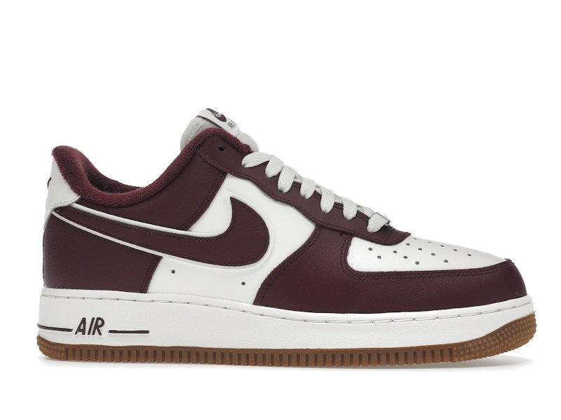 Nike Air Force 1 Low College Pack Night Maroon - Sail/Night Maroon-Gum Medium Brown - DQ7659-102 - 02