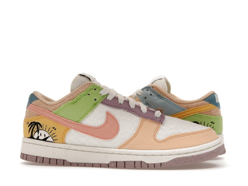 Nike Dunk Low Retro Sun Club Multi (W) - Sail/Sanded Gold-Light Madder Root - DQ0265-100 - 02