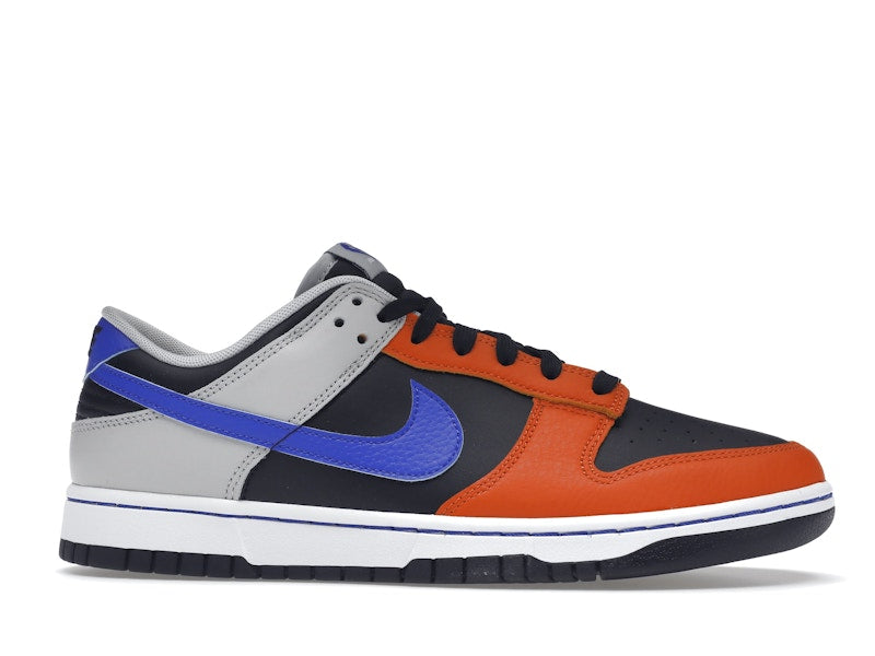 Nike Dunk Low EMB NBA 75th Anniversary Knicks - Black/Racer Blue-Grey Fog-Orange - DD3363-002 - 02