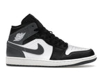 Air Jordan 1 Mid Black White Iron Grey