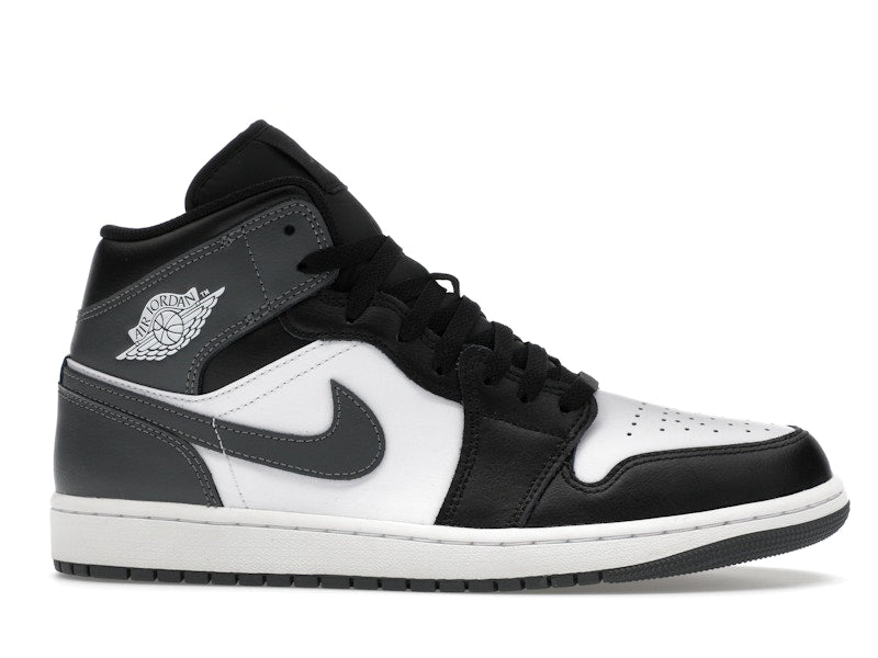 Air Jordan 1 Mid Black White Iron Grey