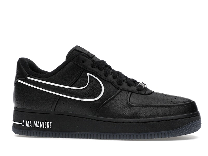 Nike Air Force 1 Low A Ma Maniere Hand Wash Cold Womens - Black/White/Black/Black - HF4084-001 - 02