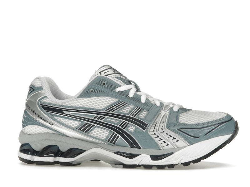 Asics Gel-Kayano 14 White Fjord Grey, vista a 360 gradi 2 di 36