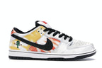Nike SB Dunk Low Raygun Tie-Dye White - White/Black-Orange Flash - BQ6832-101 - 02