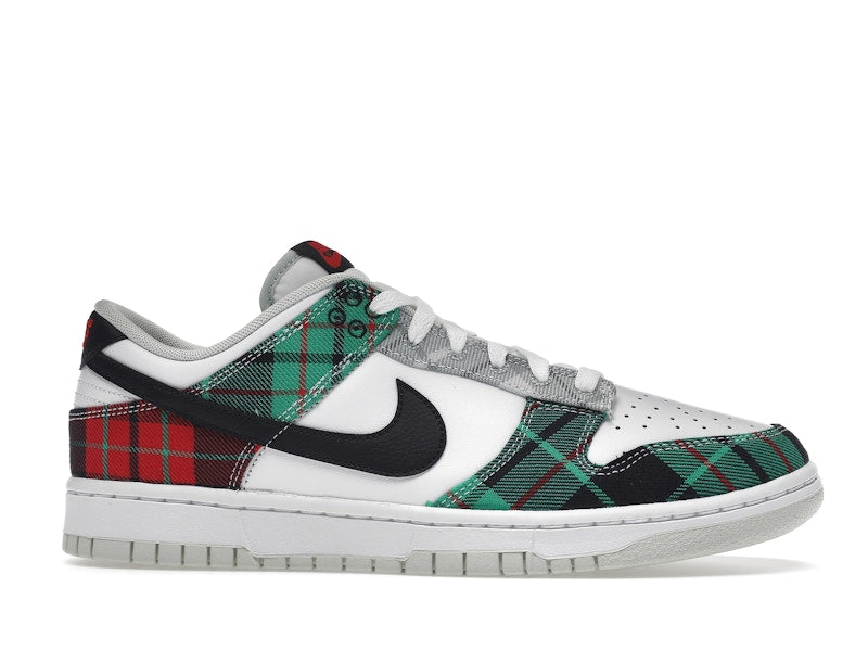 Nike Dunk Low Tartan Plaid - White/Black-White-University Red-Stadium Grey-Light Silver - DV0827-100 - 02