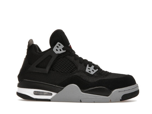 Jordan 4 Retro Black Canvas (GS), vista a 360 gradi 2 di 36