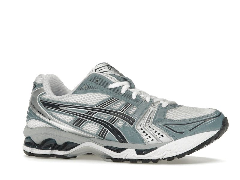 Asics Gel-Kayano 14 White Fjord Grey, vista a 360 gradi 3 di 36