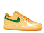 Nike Air Force 1 Low Patent Leather Topaz Gold Pine Green