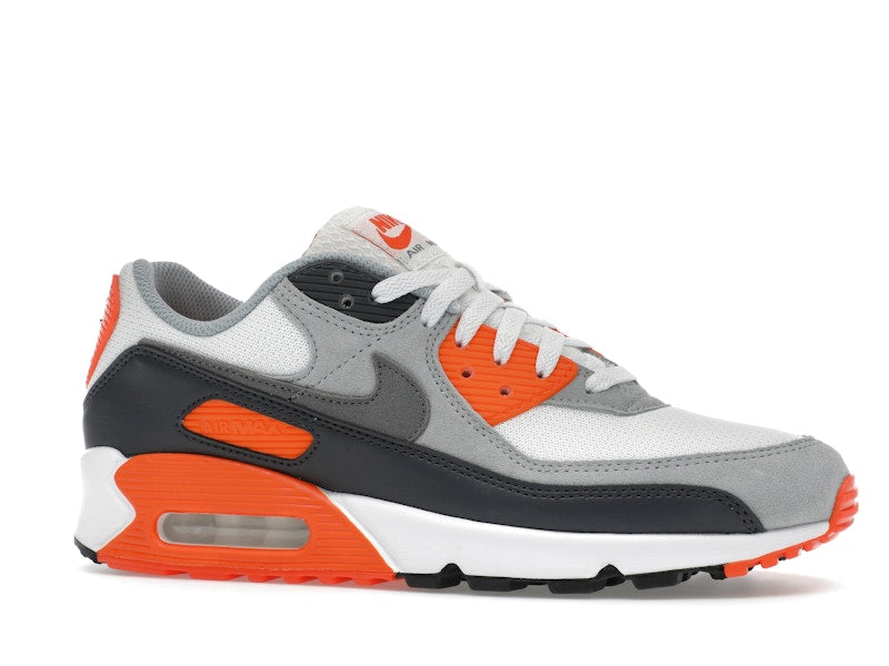 Nike Air Max 90 Summit White Safety Orange Dark Smoke Grey Smoke Grey - Summit White/Safety Orange/Dark Smoke Grey/Smoke Grey - DM0029-108 - 03