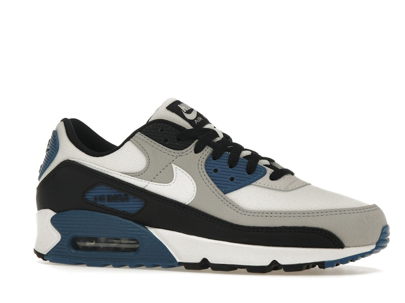 Nike Air Max 90 Black Industrial Blue - Light Smoke Grey/Black/Industrial Blue/Summit White - FB9658-002 - 03