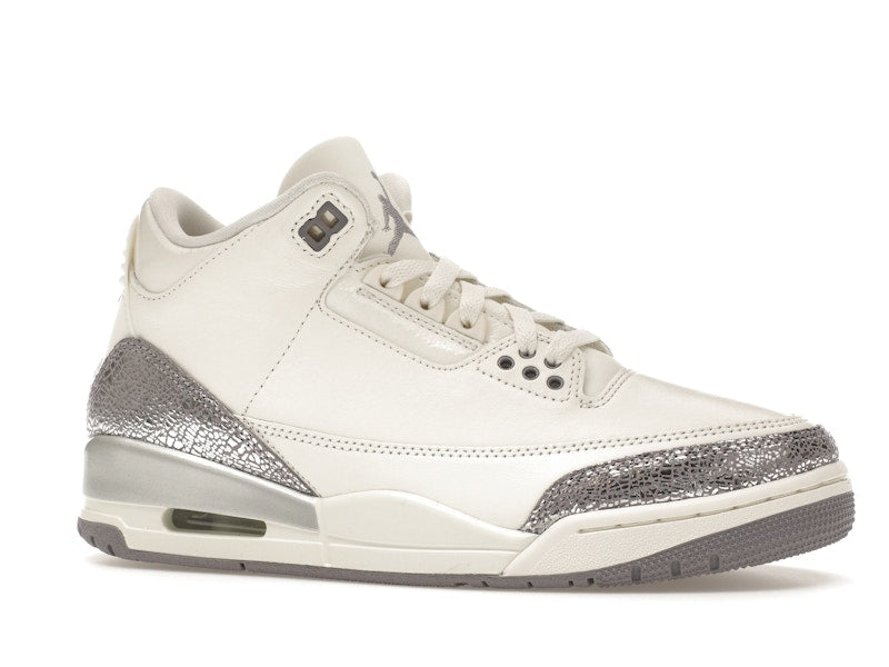 Air Jordan 3 Retro Sail Cement Grey, vista a 360 gradi 3 di 36