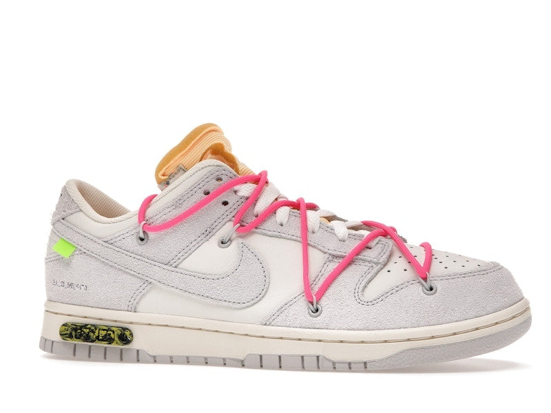 Nike Dunk Low Off White Lot 17 - Sail/Neutral Grey-Hyper Pink - DJ0950-117 - 03