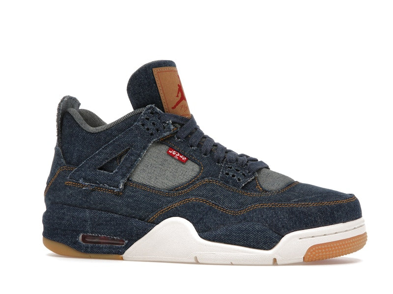 Air Jordan 4 Retro Levis Denim - Denim/Denim-Sail-Game Red - AO2571-401 - 03