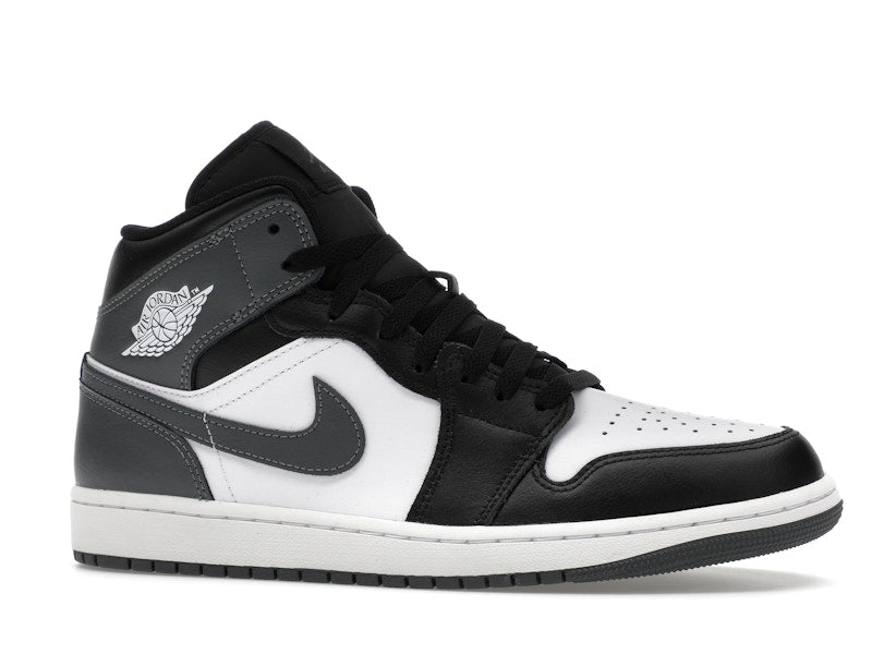 Air Jordan 1 Mid Black White Iron Grey