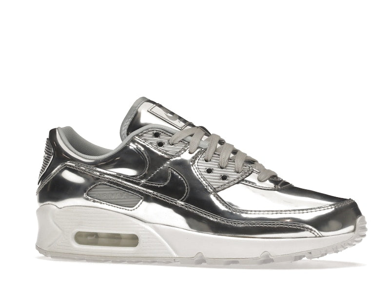 Nike Air Max 90 Metallic Silver 2020 (W) - Metallic Silver/Metallic Silver-White - CQ6639-001 - 03
