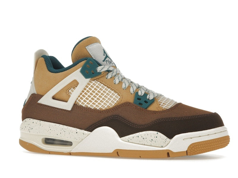 Air Jordan 4 Retro Cacao Wow (GS) - Cacao Wow/Geode Teal/Ale Brown/Twine/Sail/Luminous Green - FB2214-200 - 03