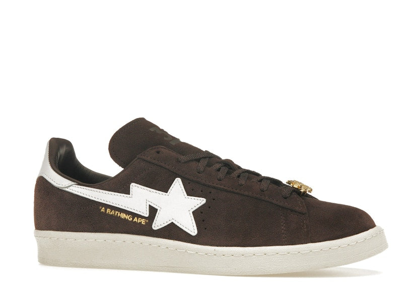 Adidas Campus 80s Bape 30th Anniversary Brown - Brown/Cloud White/Gold Metallic - IF3379 - 03