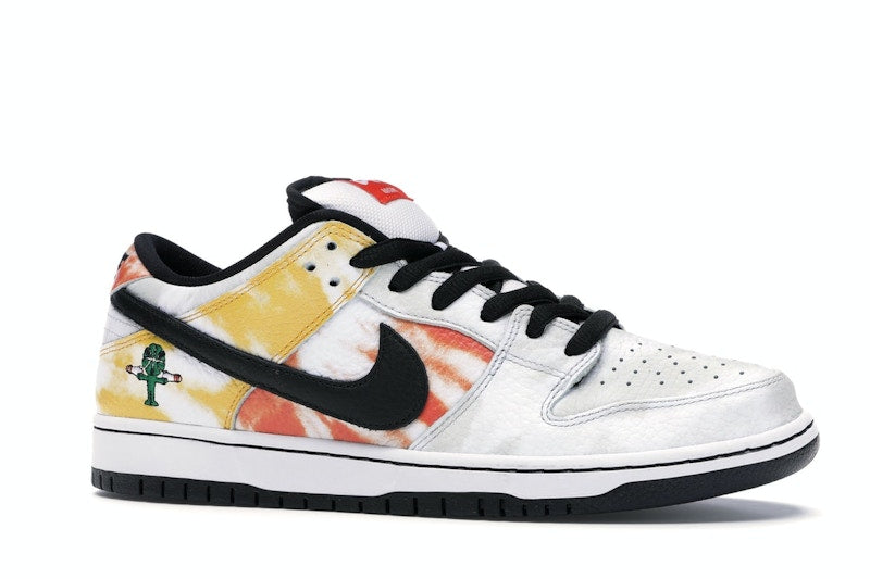 Nike SB Dunk Low Raygun Tie-Dye White - White/Black-Orange Flash - BQ6832-101 - 03