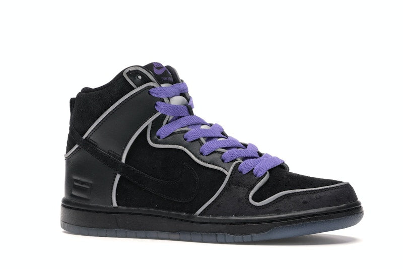 Nike SB Dunk High Black Purple Box