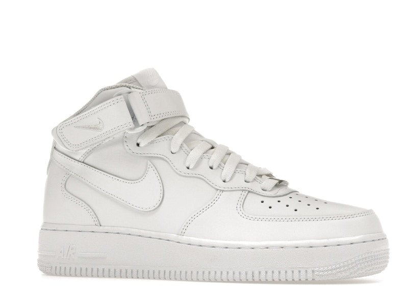 Nike Air Force 1 Mid Triple White (W) - White/White-White - DD9625-100/366731-100 - 03