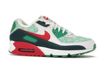 Nike Air Max 90 Christmas Sweater 2020 - White/University Red-Dark Atomic Teal-Lucky Green - DC1607-100 - 03