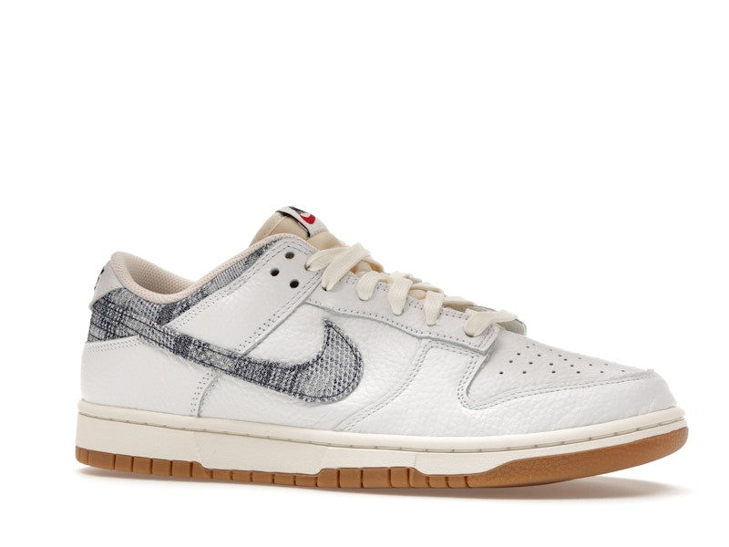 Nike Dunk Low Washed Denim White Midnight Navy - White/Midnight Navy-Gym Red-Sail - FN6881-100 - 03