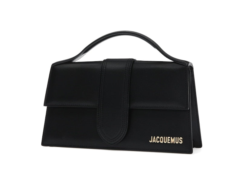 Jacquemus Le Grand Bambino Crossbody Strap Handbag Black, vista a 360 gradi 3 di 36