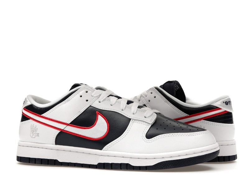 Nike Dunk Low Houston Comets Four Peat Womens - White/Obsidian/Wolf Grey/University Red - DZ2780-100 - 03