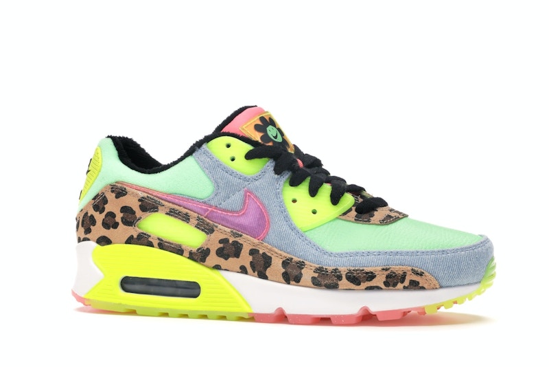 Nike Air Max 90 Lx 90s Dancefloor Green (W) - Illusion Green/Sunset Pulse-Black-White - CW3499-300 - 03