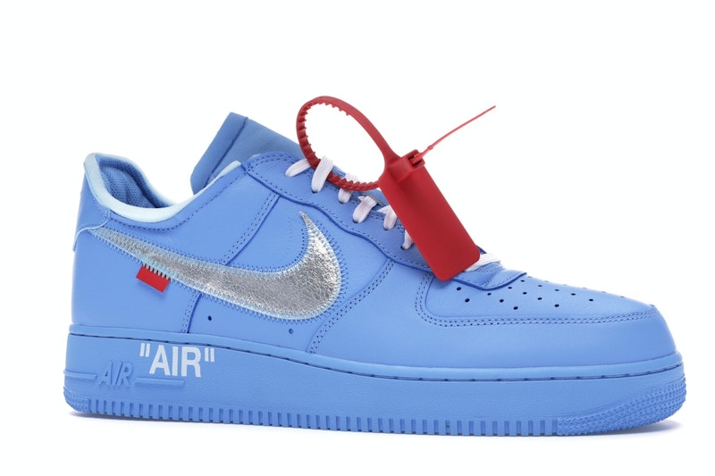 Nike Air Force 1 Low Off White University Blue - University Blue/Metallic Silver-White - CI1173-400 - 03