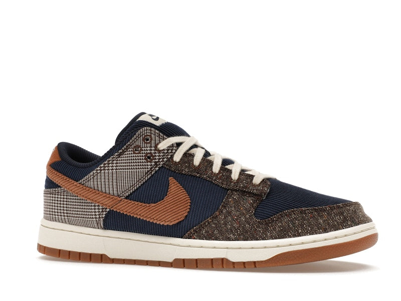 Nike Dunk Low Tweed Midnight Navy Corduroy - Midnight Navy/Ale Brown/Pale Ivory - FQ8746-410 - 03