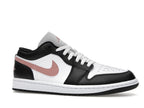 Air Jordan 1 Low Black Rust Pink
