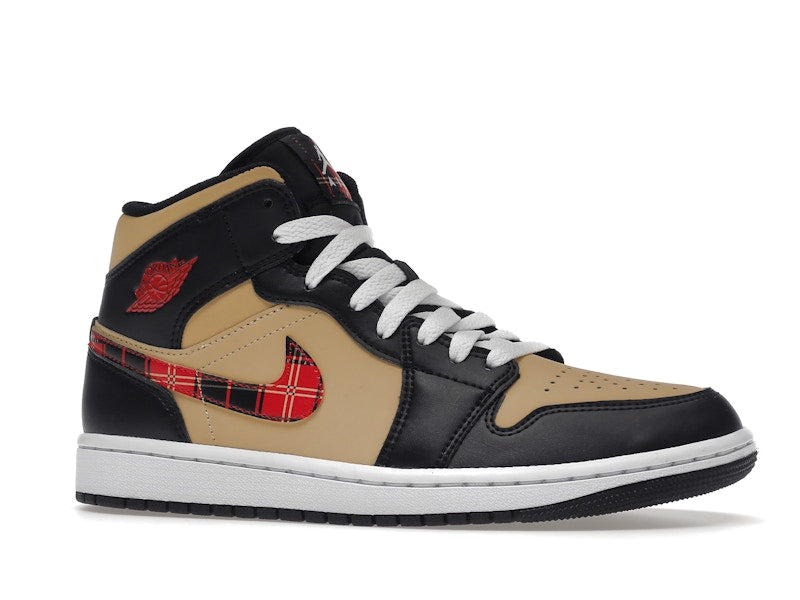 Air Jordan 1 Mid Nike Hoops - Black/Multi-Color-Sesame-Fire Red-White - CW5853-100 - 03
