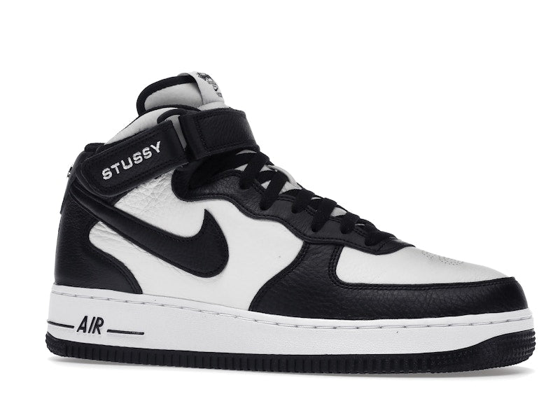 Nike Air Force 1 Mid Stussy Light Bone Black