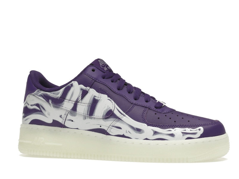 Nike Air Force 1 Low 07 Qs Purple Skeleton Halloween 2021 - Court Purple/Court Purple-White - CU8067-500 - 03