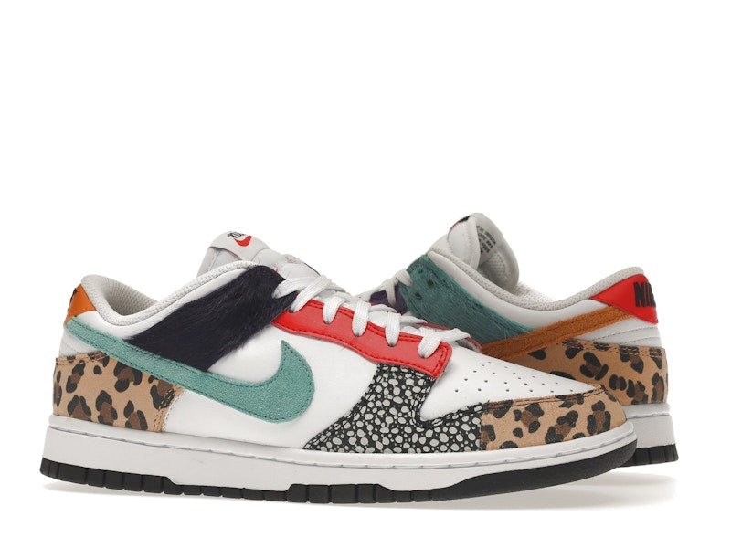 Nike Dunk Low Safari Mix (W) - White/Washed Teal/Electro Purple - DN3866-100 - 03
