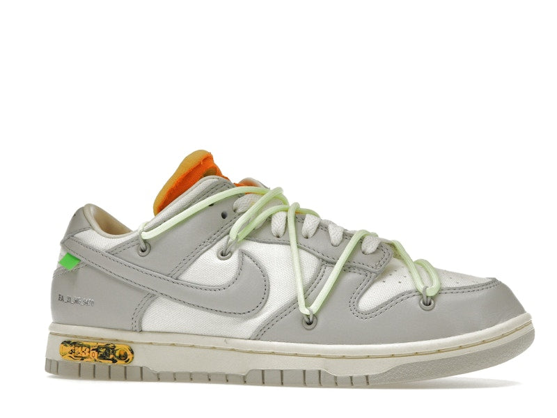 Nike Dunk Low Off White Lot 43 - Sail/Neutral Grey-Barely Volt - DM1602-128 - 03
