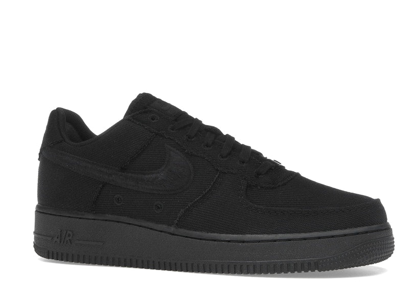 Nike Air Force 1 Low Triple Black Canvas, vista a 360 gradi 3 di 36