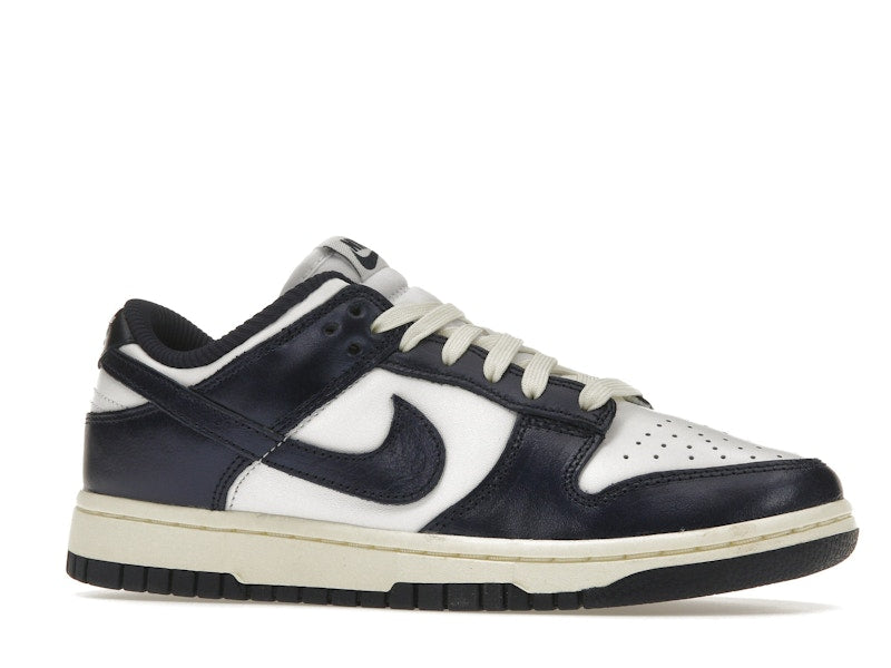 Nike Dunk Low Vintage Navy Womens - White/Midnight Navy-Coconut Milk - FN7197-100 - 03
